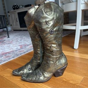 Metallic Cowboy Boots